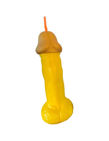 DIABLO PICANTE VASO PENE PLSTICO AMARILLO