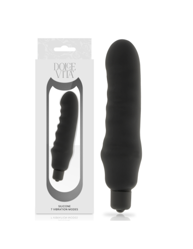 DOLCE VITA GENIUS VIBRADOR SILICONA NEGRO