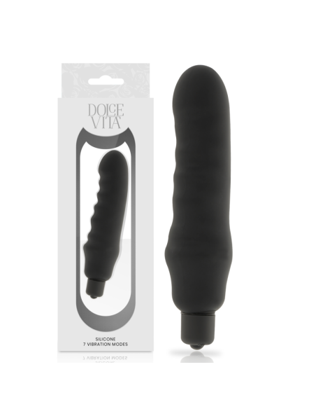 DOLCE VITA GENIUS VIBRADOR SILICONA NEGRO DOLCE VITA GENIUS VIBRADOR SILICONA NEGRO