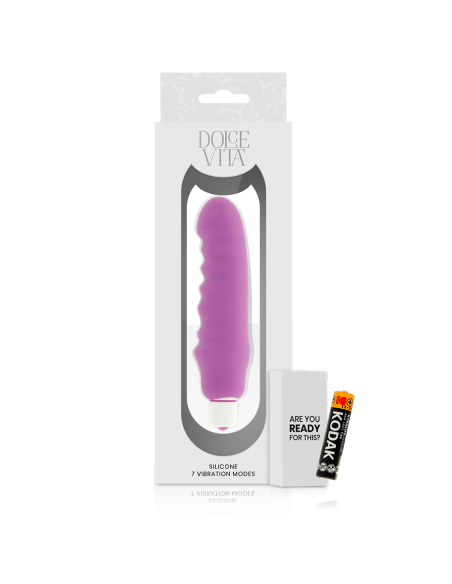 DOLCE VITA GENIUS VIBRADOR SILICONA LILA DOLCE VITA GENIUS VIBRADOR SILICONA LILA