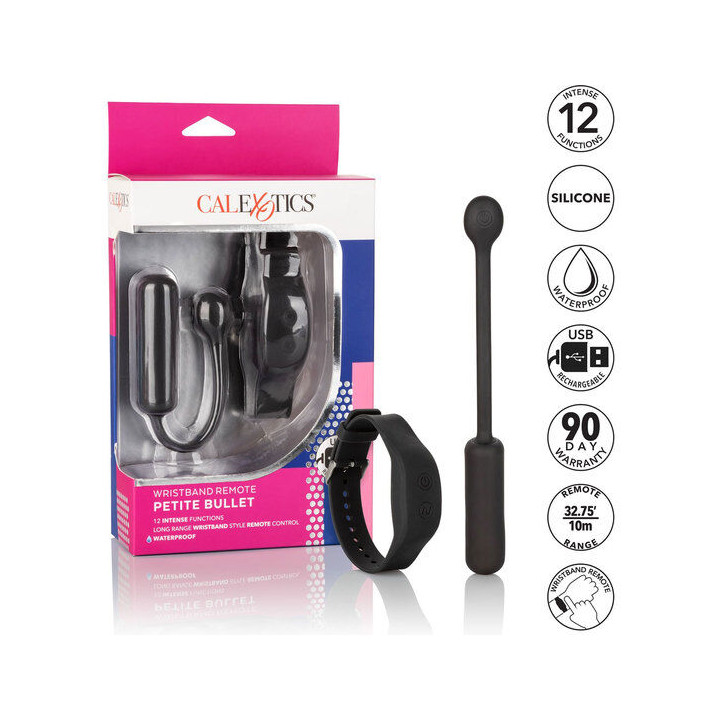 CALEXOTICS BALA VIBRADORA PEQUENA CON PULSERA DE CONTROL