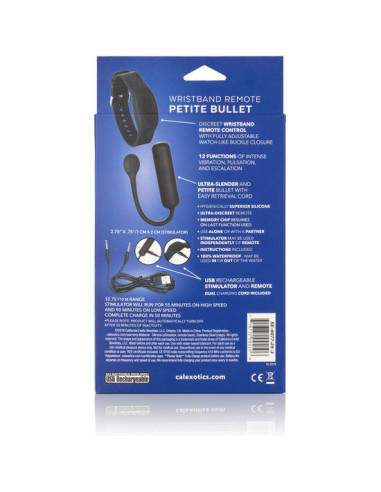 CALEXOTICS BALA VIBRADORA PEQUENA CON PULSERA DE CONTROL