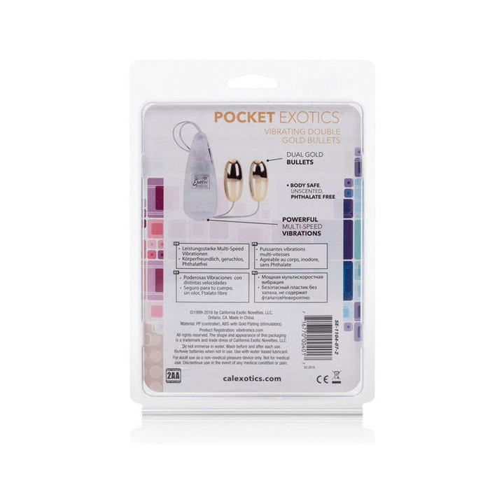 CALEXOTICS BALAS VIBRADORAS DORADAS DUO GOLD