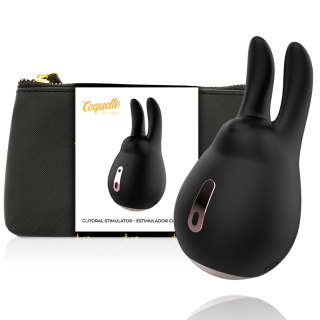 COQUETTE CHIC DESIRE ESTIMULADOR CLITORIS NEGRO GOLD CONEJO