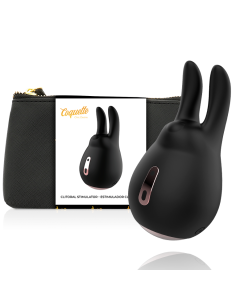 COQUETTE CHIC DESIRE ESTIMULADOR CLITORIS NEGRO GOLD CONEJO