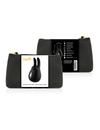 COQUETTE CHIC DESIRE ESTIMULADOR CLITORIS NEGRO GOLD CONEJO