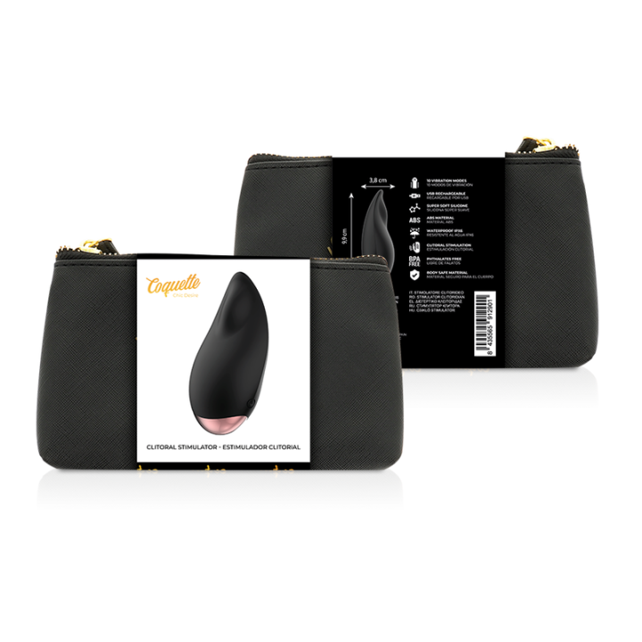 COQUETTE CHIC DESIRE ESTIMULADOR CLITORIS NEGRO GOLD GOTA
