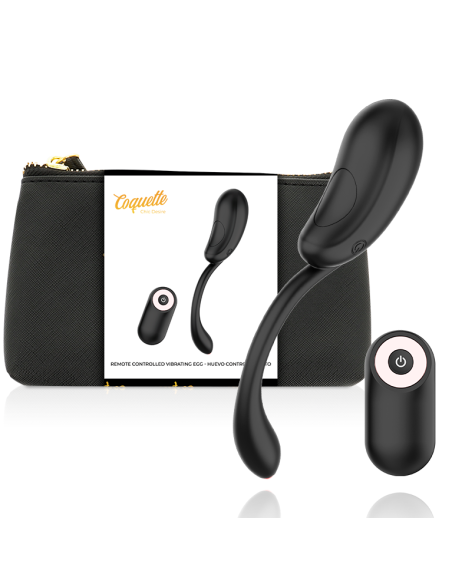 COQUETTE CHIC DESIRE HUEVO CONTROL REMOTO RECARGABLE NEGRO GOLD COQUETTE CHIC DESIRE HUEVO CONTROL REMOTO RECARGABLE NEGRO GOLD