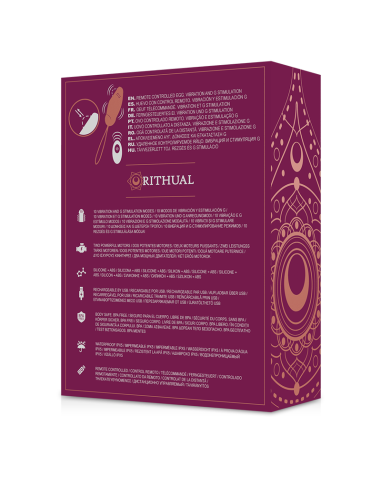 RITHUAL PRIYA HUEVO CONTROL REMOTO G SPOT VIBRACION