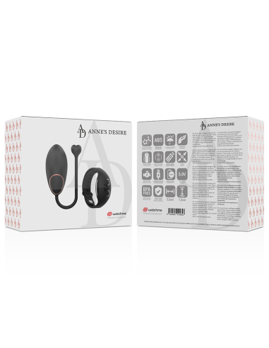 ANNE S DESIRE HUEVO CONTROL REMOTO TECNOLOGIA WATCHME NEGRO
