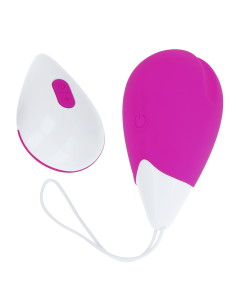 OHMAMA HUEVO VIBRADOR 10 MODOS LILA Y BLANCO