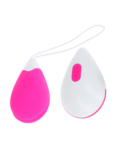 OHMAMA HUEVO VIBRADOR 10 MODOS ROSA Y BLANCO 2