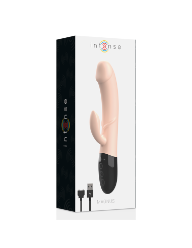 INTENSE MAGNUS VIBRADOR RECARGABLE DUAL NATURAL