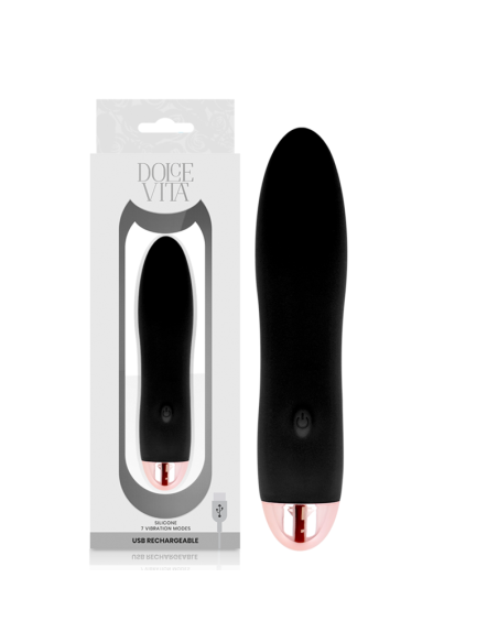 DOLCE VITA VIBRADOR RECARGABLE FOUR NEGRO 7 VELOCIDADES DOLCE VITA VIBRADOR RECARGABLE FOUR NEGRO 7 VELOCIDADES