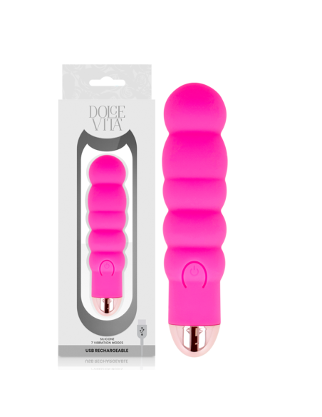 DOLCE VITA VIBRADOR RECARGABLE SIX ROSA 7 VELOCIDADES DOLCE VITA VIBRADOR RECARGABLE SIX ROSA 7 VELOCIDADES