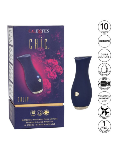 CALEXOTICS CHIC TULIP MASAJEADOR AZUL CALEXOTICS CHIC TULIP MASAJEADOR AZUL
