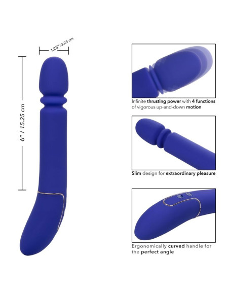 CALEXOTICS SHAMELESS SLIM THUMPER MASAJEADOR AZUL CALEXOTICS SHAMELESS SLIM THUMPER MASAJEADOR AZUL