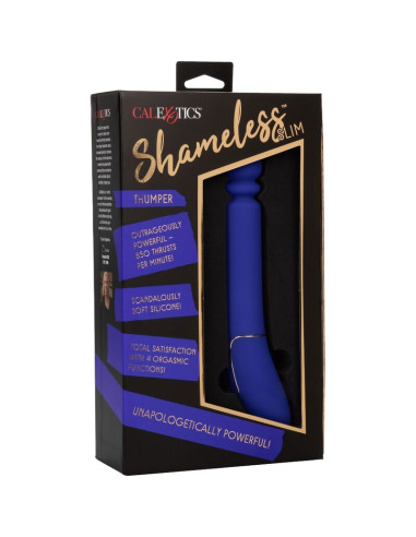 CALEXOTICS SHAMELESS SLIM THUMPER MASAJEADOR AZUL