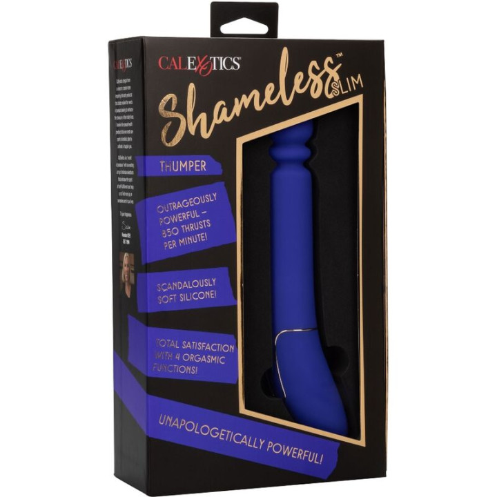 CALEXOTICS SHAMELESS SLIM THUMPER MASAJEADOR AZUL