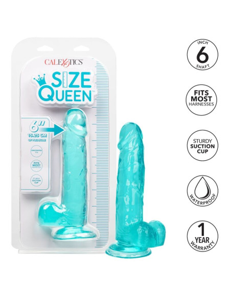 CALEXOTICS SIZE QUEEN DILDO AZUL 153 CM CALEXOTICS SIZE QUEEN DILDO AZUL 153 CM