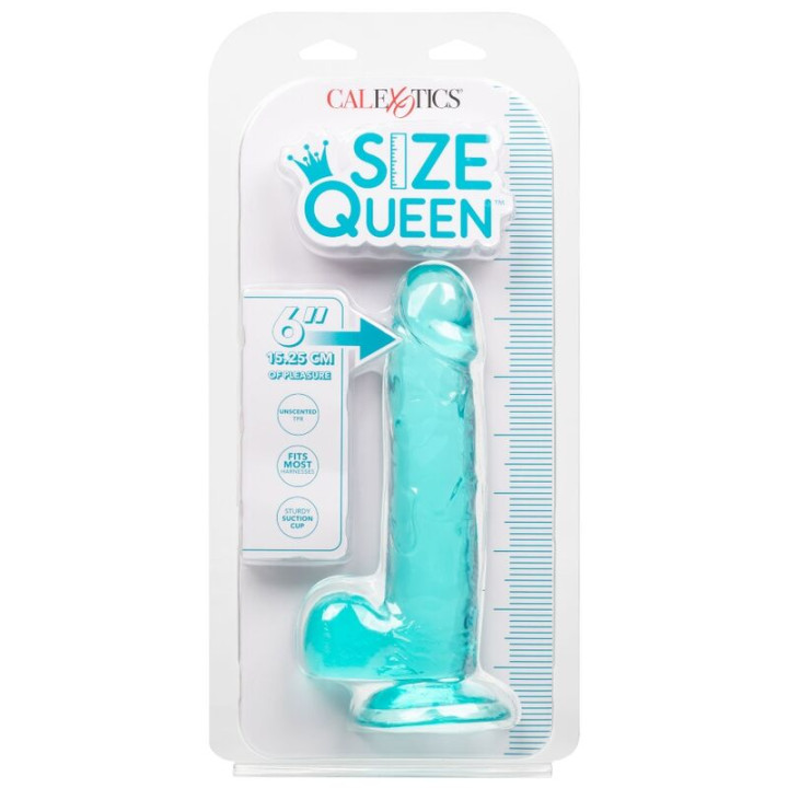 CALEXOTICS SIZE QUEEN DILDO AZUL 153 CM