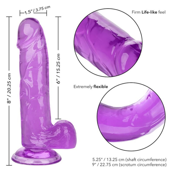 CALEXOTICS SIZE QUEEN DILDO LILA 153 CM