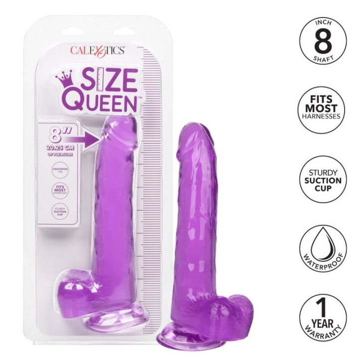 CALEXOTICS SIZE QUEEN DILDO LILA 203 CM