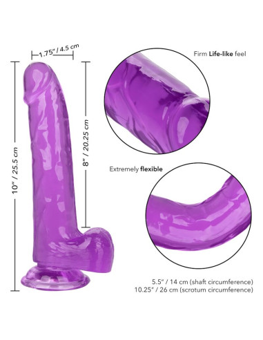 CALEXOTICS SIZE QUEEN DILDO LILA 203 CM