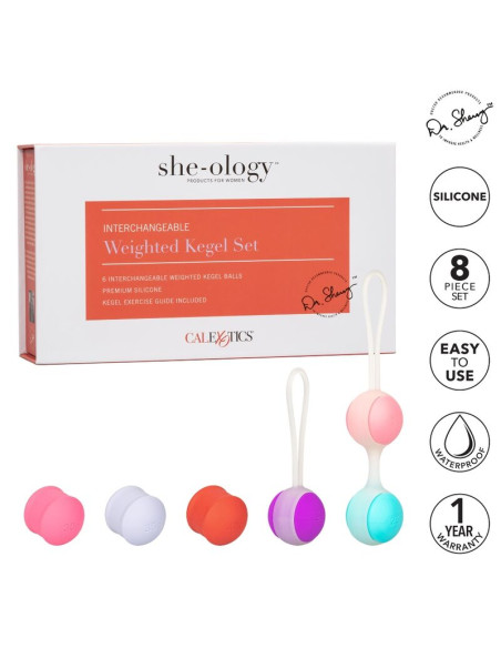 CALEXOTICS SHE OLOGY SET BOLAS KEGEL INTERCAMBIABLES CALEXOTICS SHE OLOGY SET BOLAS KEGEL INTERCAMBIABLES
