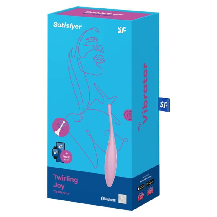 SATISFYER TWIRLING JOY ESTIMULADOR CLITORIS ROSA