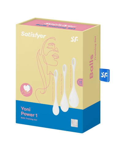 SATISFYER YONI POWER 1 KIT DE ENTRENAMIENTO BLANCO