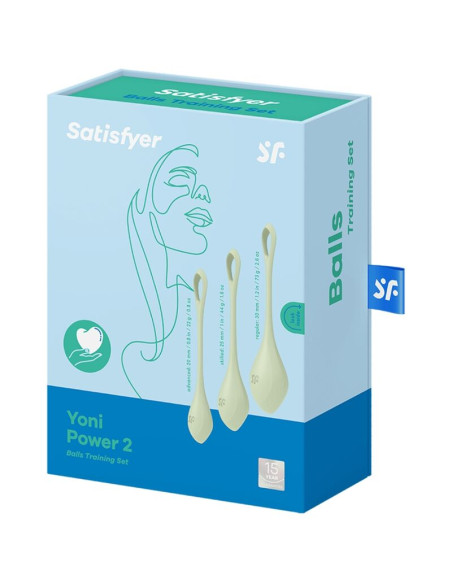 SATISFYER YONI POWER 2 KIT DE ENTRENAMIENTO VERDE SATISFYER YONI POWER 2 KIT DE ENTRENAMIENTO VERDE