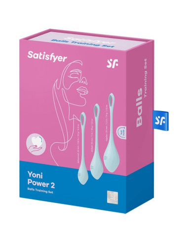 SATISFYER YONI POWER 2 KIT DE ENTRENAMIENTO AZUL