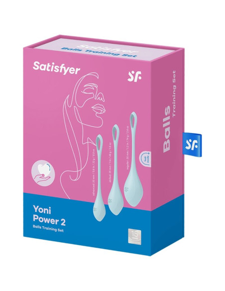 SATISFYER YONI POWER 2 KIT DE ENTRENAMIENTO AZUL SATISFYER YONI POWER 2 KIT DE ENTRENAMIENTO AZUL