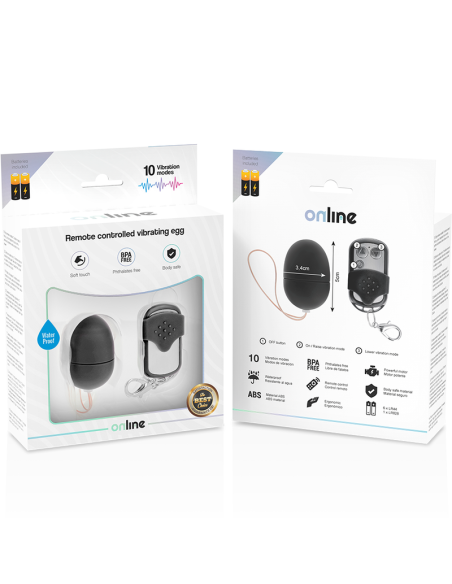 ONLINE HUEVO VIBRADOR CONTROL REMOTO S NEGRO ONLINE HUEVO VIBRADOR CONTROL REMOTO S NEGRO