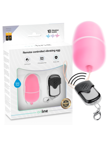 ONLINE HUEVO VIBRADOR CONTROL REMOTO M ROSA