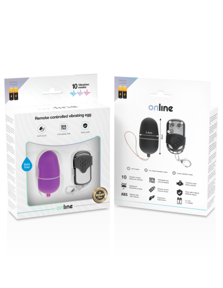 ONLINE HUEVO VIBRADOR CONTROL REMOTO M LILA ONLINE HUEVO VIBRADOR CONTROL REMOTO M LILA
