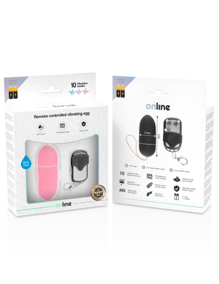 ONLINE HUEVO VIBRADOR CONTROL REMOTO L ROSA ONLINE HUEVO VIBRADOR CONTROL REMOTO L ROSA