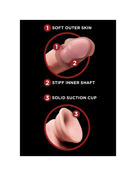 KING COCK PLUS 3D DILDO SWINGING BALLS 127 CM KING COCK PLUS 3D DILDO SWINGING BALLS 127 CM