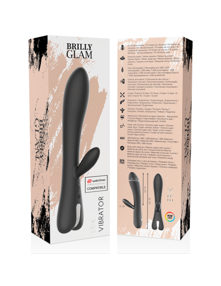 BRILLY GLAM ERIK VIBRADOR COMPATIBLE CON WATCHME WIRELESS TECHNOLOGY