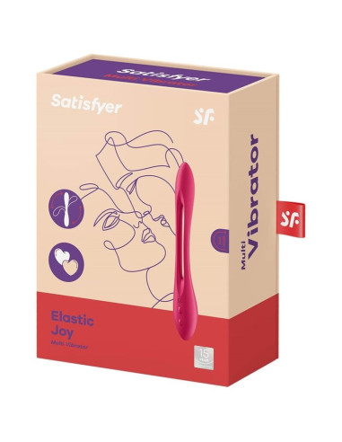 SATISFYER ELASTIC JOY MULTI VIBRADOR ROJO