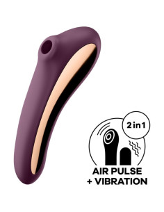 SATISFYER DUAL KISS ESTIMULADOR CLITORIS PURPURA 2