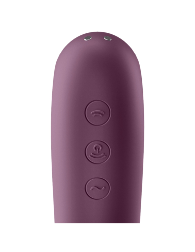 SATISFYER DUAL KISS ESTIMULADOR CLITORIS PURPURA