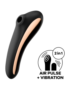 SATISFYER DUAL KISS ESTIMULADOR CLITORIS NEGRO 2