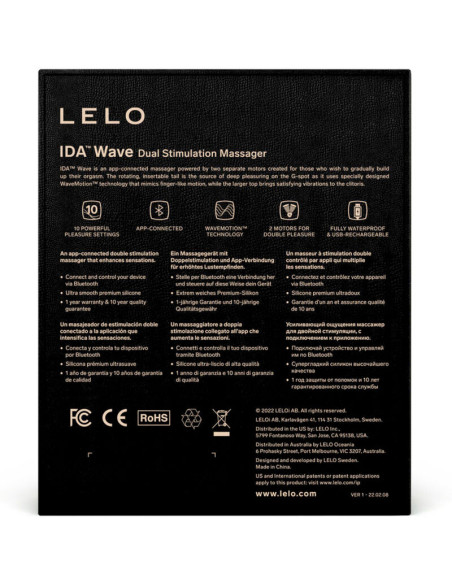LELO IDA WAVE MASAJEADOR PAREJAS CORAL LELO IDA WAVE MASAJEADOR PAREJAS CORAL