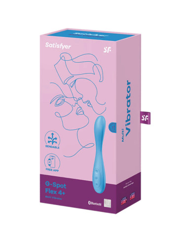 SATISFYER G SPOT FLEX 4 MULTI VIBRADOR APP AZUL