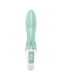 SATISFYER AIR PUMP BUNNY 5 VIBRADOR RABBIT INFLABLE APP VERDE 2