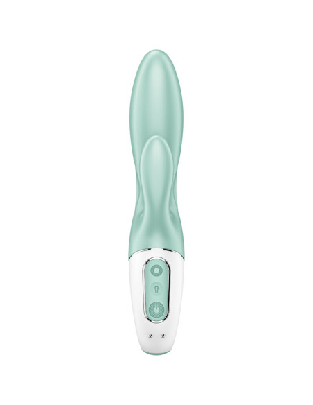 SATISFYER AIR PUMP BUNNY 5 VIBRADOR RABBIT INFLABLE APP VERDE