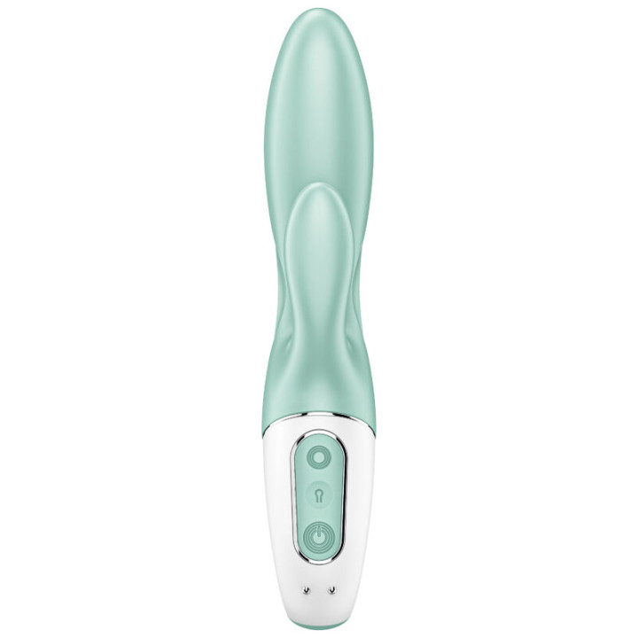 SATISFYER AIR PUMP BUNNY 5 VIBRADOR RABBIT INFLABLE APP VERDE