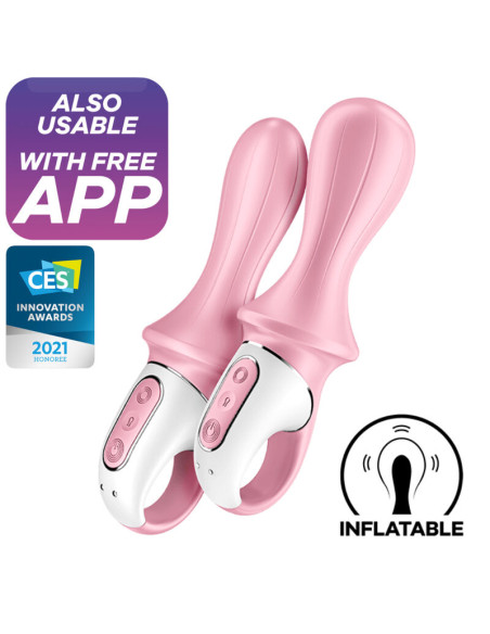 SATISFYER AIR PUMP BOOTY 5 VIBRADOR ANAL INFLABLE ROSA SATISFYER AIR PUMP BOOTY 5 VIBRADOR ANAL INFLABLE ROSA
